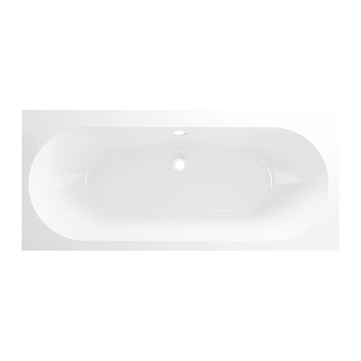 Xellanz Portus RD duo inbouwbad 190x90 glans wit - productfoto