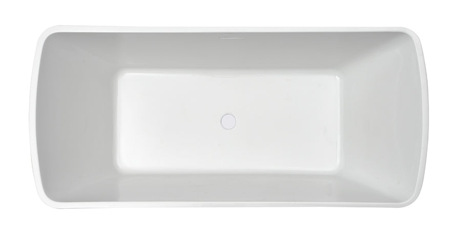 Wiesbaden Larx vrijstaand ligbad 170 x 78 cm acryl glans wit - productfoto