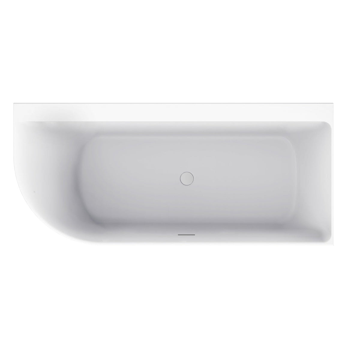 Wiesbaden Zenn hoekbad 170 x 75 cm / Glans wit - productfoto