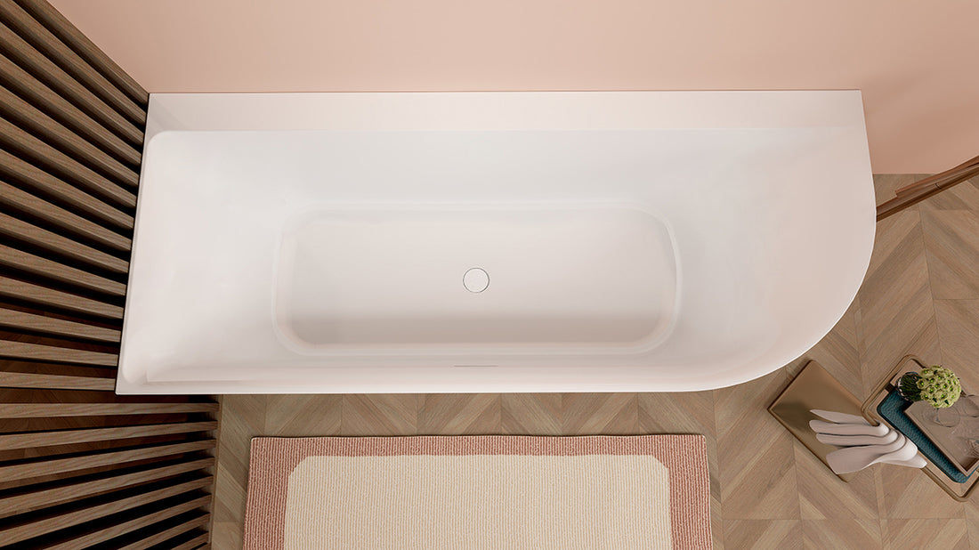 Wiesbaden Zenn hoekbad 180 x 80 cm / Glans wit - sfeerbeeld