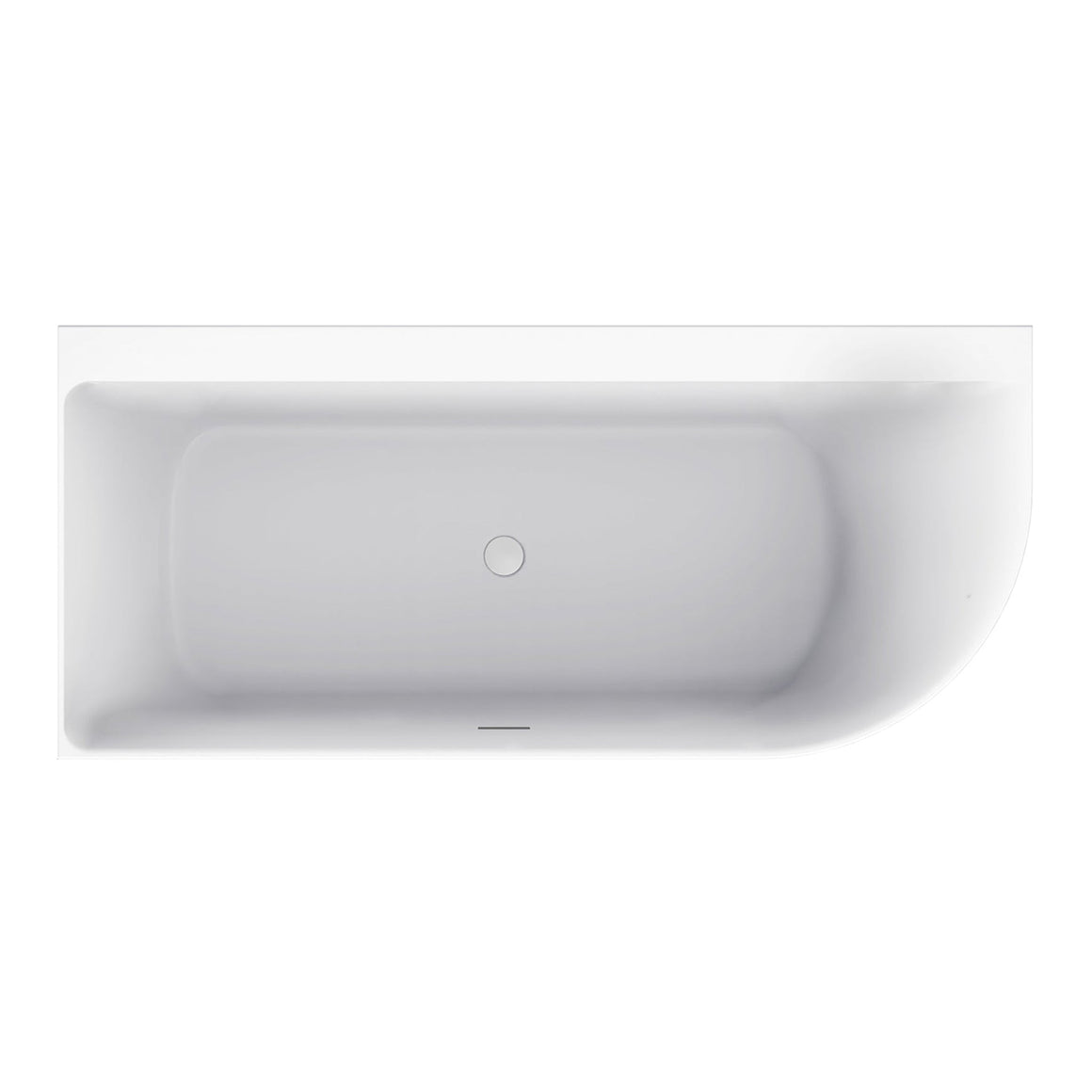 Wiesbaden Zenn hoekbad 180 x 80 cm / Glans wit - productfoto