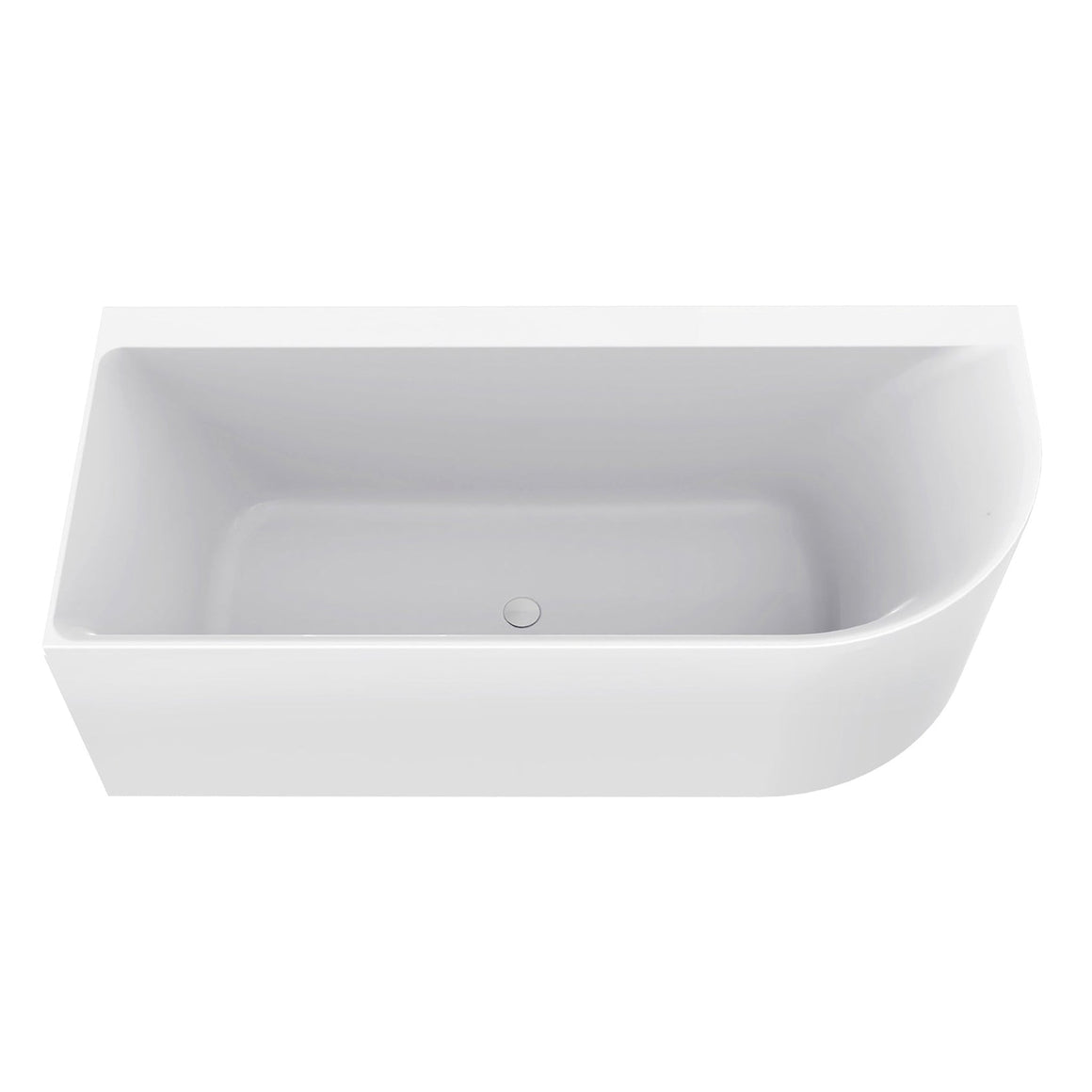 Wiesbaden Zenn hoekbad 180 x 80 cm / Glans wit - productfoto