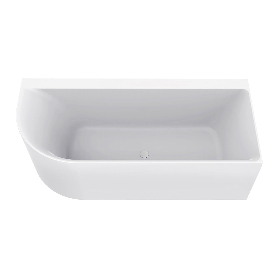 Wiesbaden Zenn hoekbad 180 x 80 cm / Glans wit - productfoto