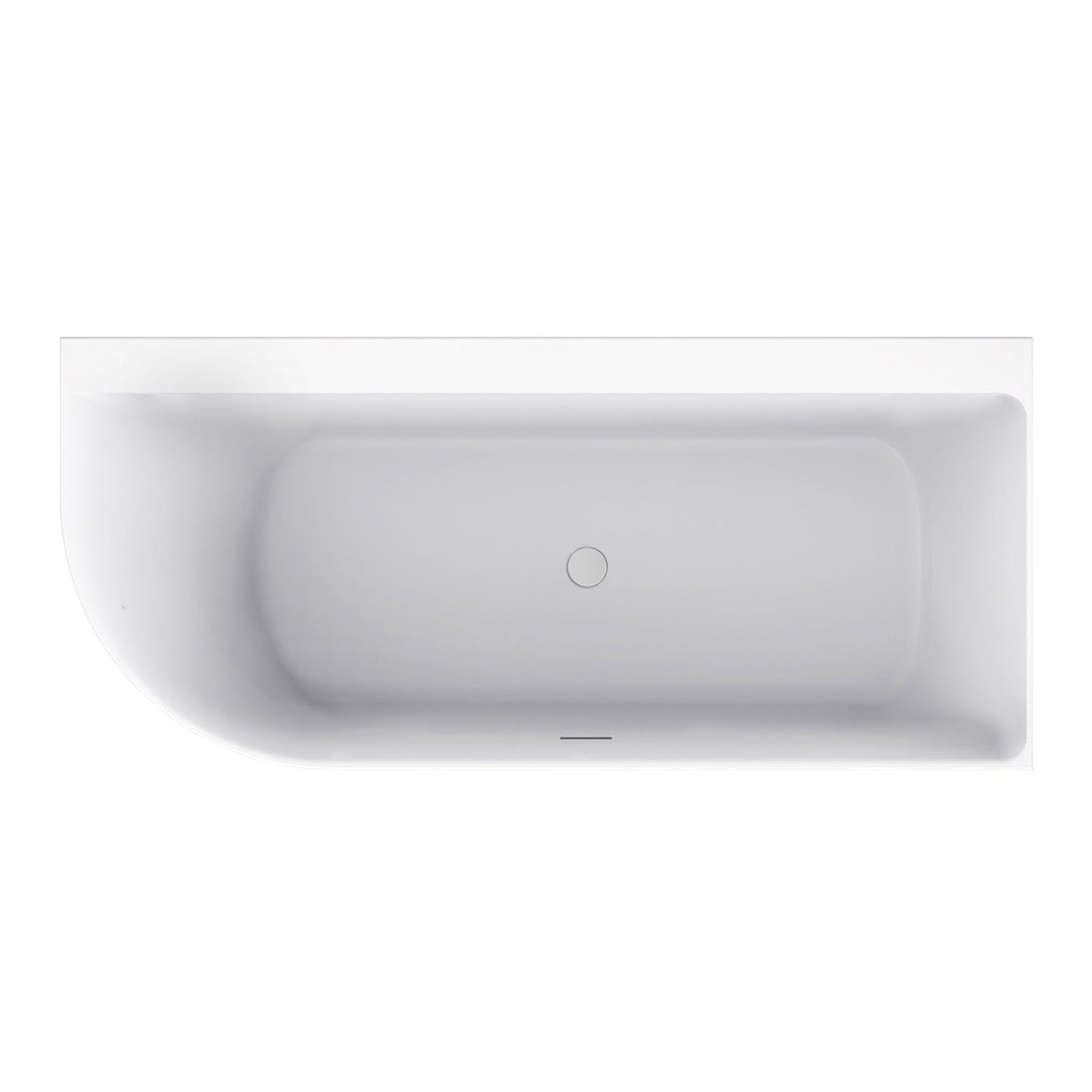 Wiesbaden Zenn hoekbad 180 x 80 cm / Glans wit - productfoto