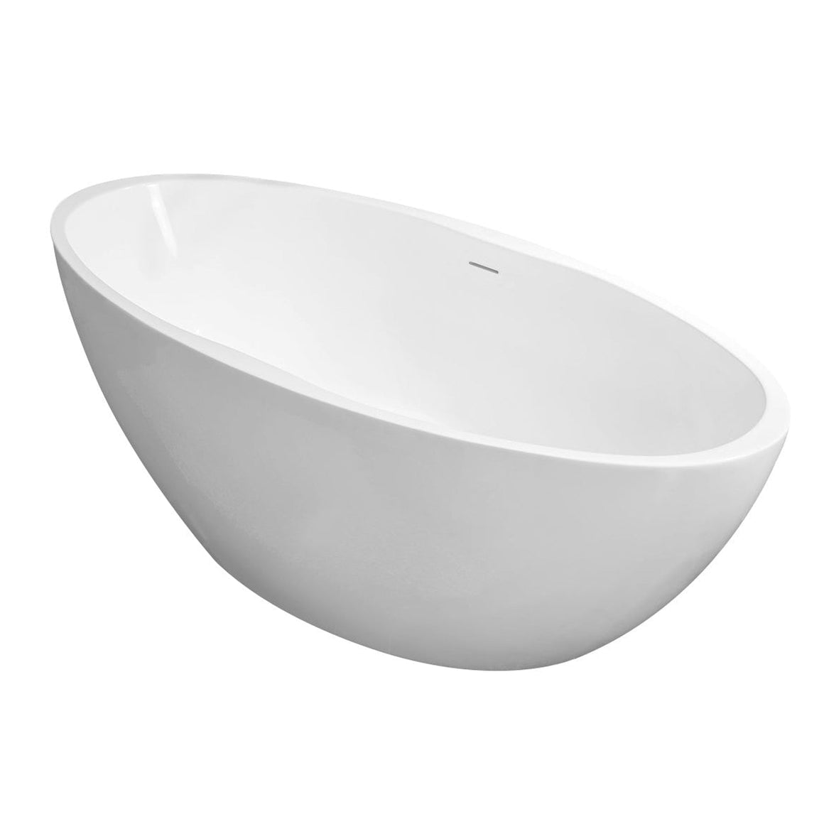 Wiesbaden Oval vrijstaand ligbad mat wit - productfoto