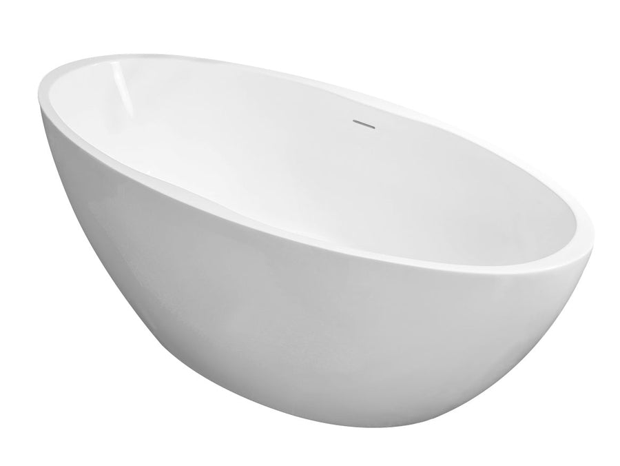 Wiesbaden Oval vrijstaand ligbad mat wit - productfoto