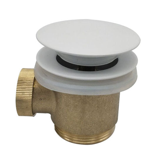 Wiesbaden Caral clickwaste afvoerplug vrijstaand bad 1 Mat wit - productfoto