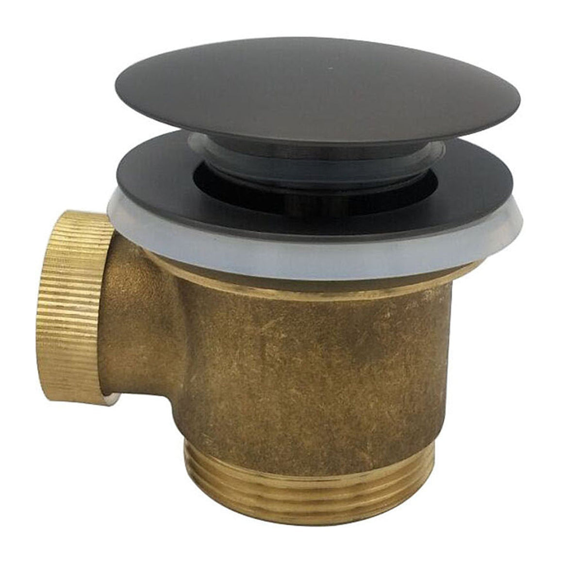 Wiesbaden Caral clickwaste afvoerplug vrijstaand bad 1 Gunmetal - productfoto