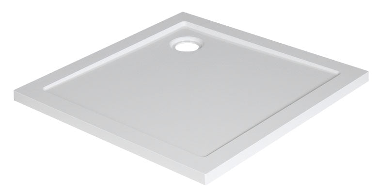Xellanz luxe douchebak SMC vierkant 80 x 80 cm wit - productfoto