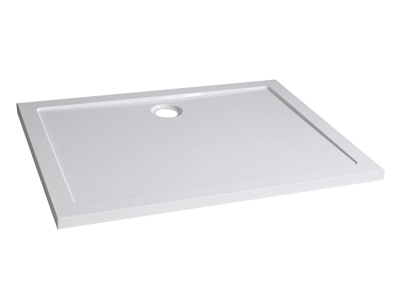 Xellanz luxe douchebak SMC rechthoek 120 x 80 cm wit - productfoto