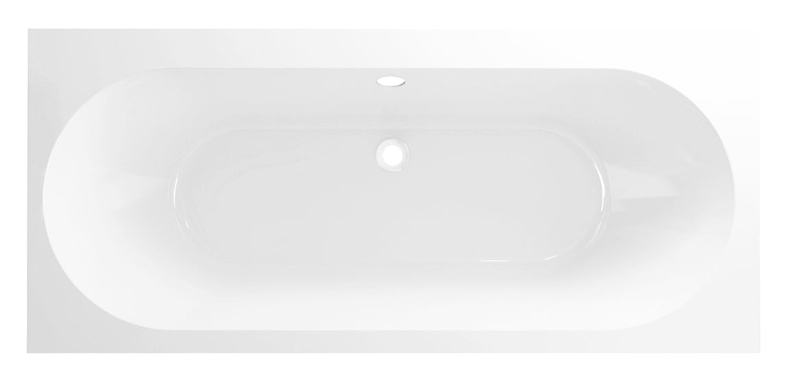Xellanz Portus RD duo inbouwbad 190x90 glans wit - productfoto