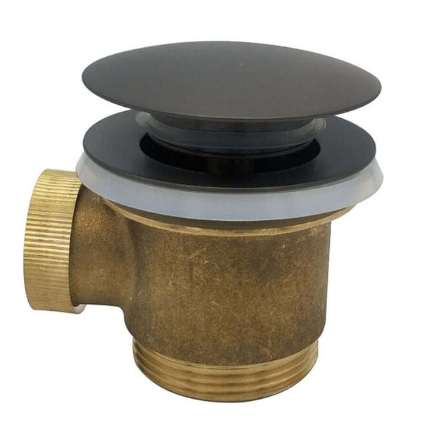 Luxe Siphon à Cliquet Détachable Wiesbaden Complet 5/4 pour Baignoire Autoportante Gunmetal