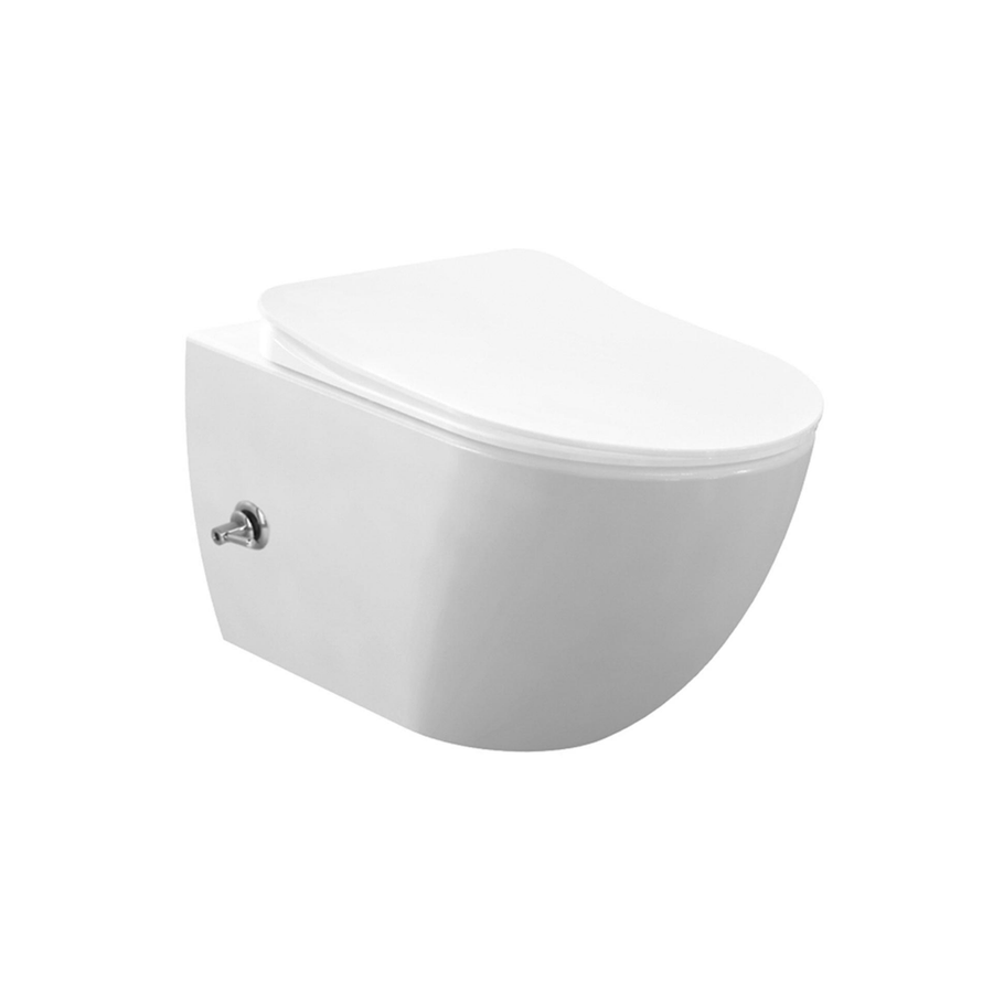 Creavit Rimoff hangtoilet / ophang WC met bidet – warm/koud water