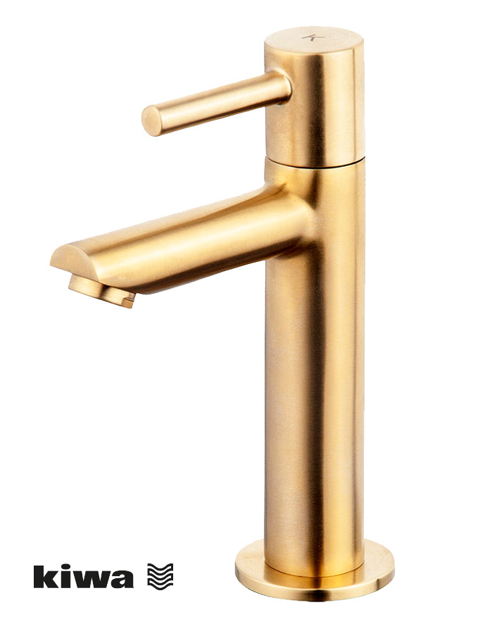 Wiesbaden Caral Amador fonteinkraan XL PVD Geborsteld messing - productfoto
