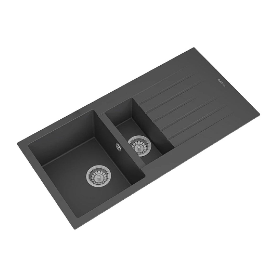 Realstone Troya Spoelbak – Zwart #kleur_zwart
