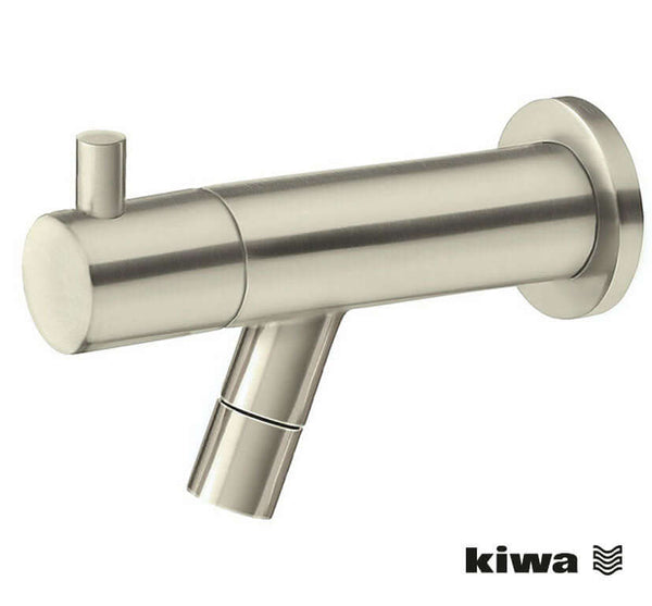 Amador fonteinkraan met muurbevestiging Kiwa 1/2'' geborsteld staal PVD