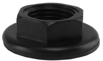 Befestigungsmutter mit Dichtungsring 1/2" schwarz