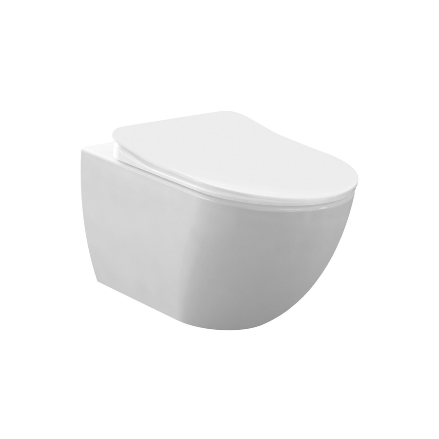 Creavit Rimoff hangtoilet / ophang WC met RVS sproeier (bidet) – enkel koud water