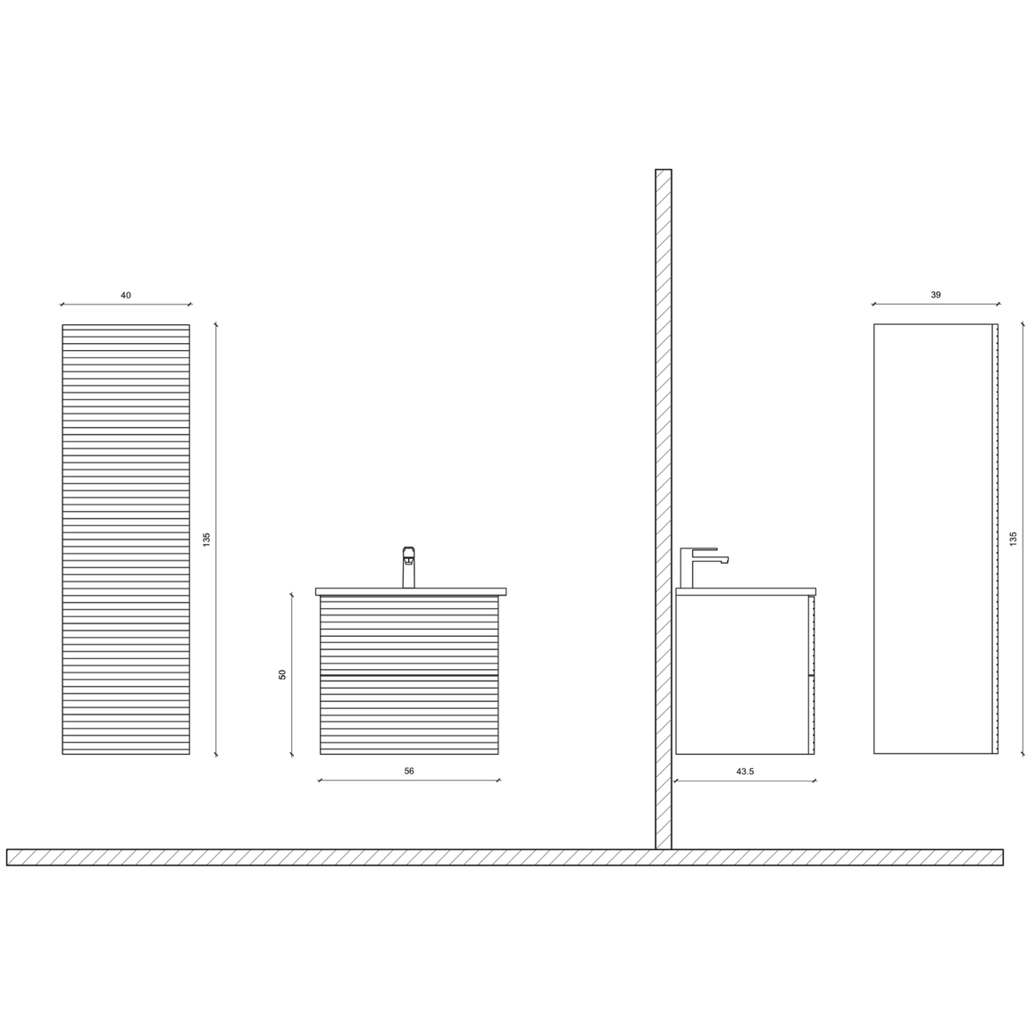 ALONI ELITE wastafelonderkast – Softclose
