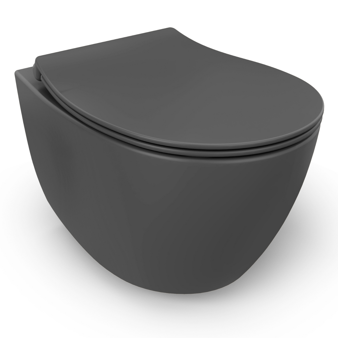 Isvea Sentimenti Hangtoilet - Antraciet #variant_56361515712836