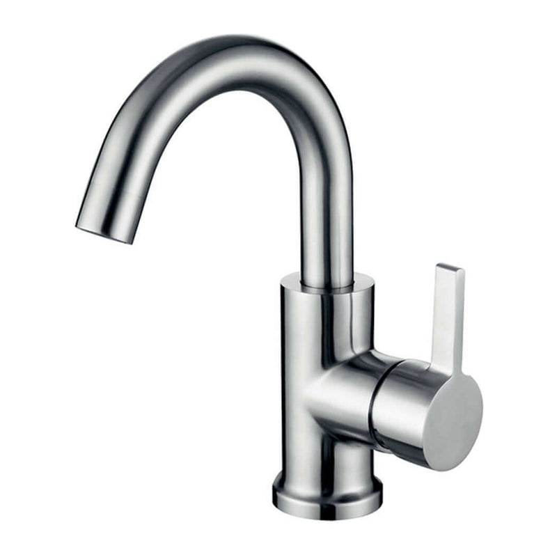Xellanz Wes wastafelkraan geborsteld RVS 24.3712 – productfoto