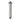 Wiesbaden 304 douchearm met plafondbevestiging vierkant 20 cm geborsteld RVS - productfoto