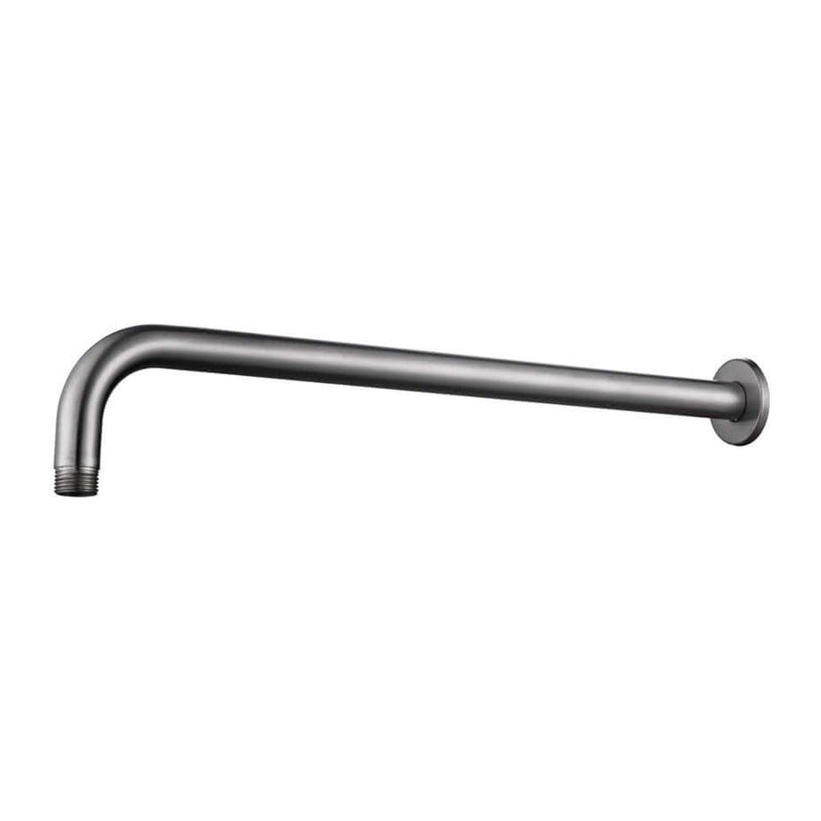 304 douchearm met muurbevestiging rond 40 cm geborsteld RVS
