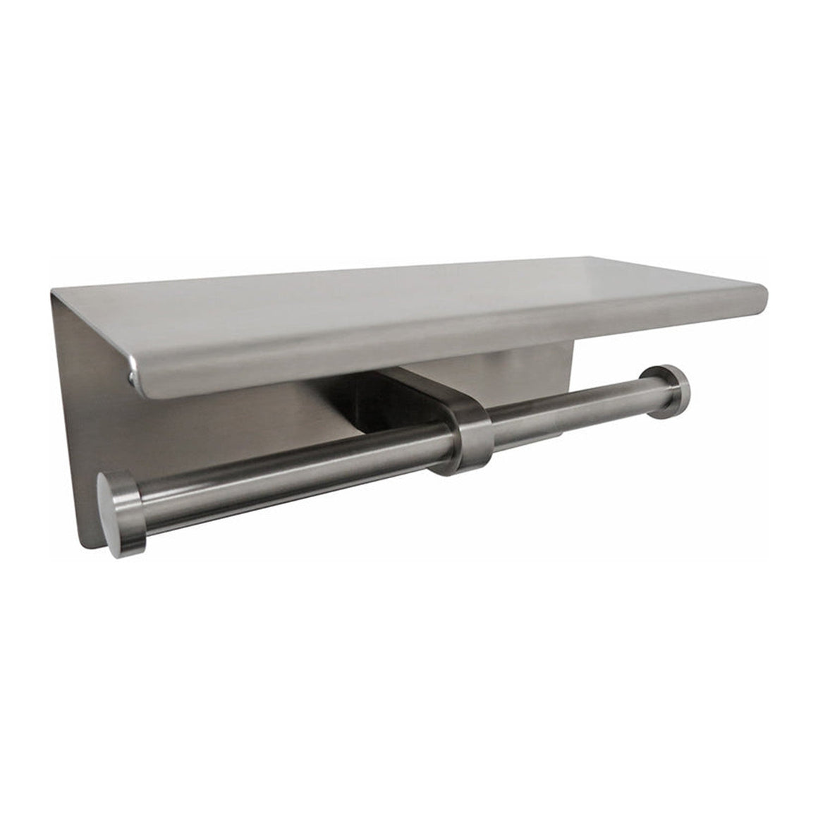 Wiesbaden Brush dubbele toiletrolhouder RVS - productfoto