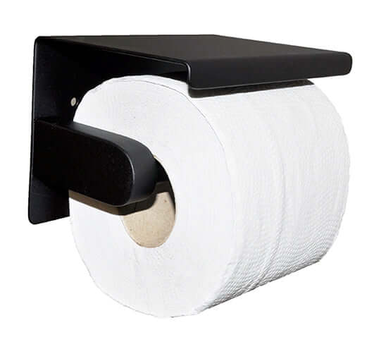 Wiesbaden Alonzo Porte-rouleau de papier toilette Mat Noir