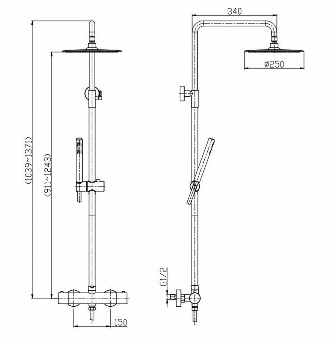 Xellanz 24.3725 - technische tekening