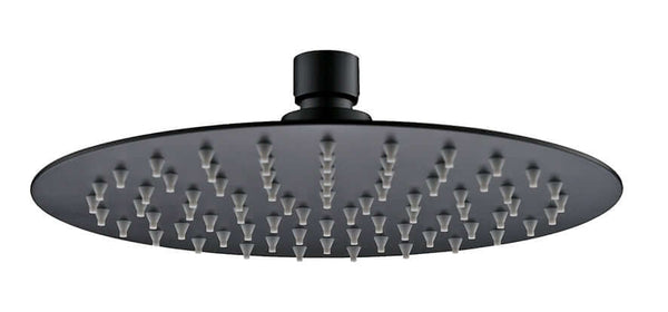 Tivaro pomme de douche tête ronde 25 cm noir mat