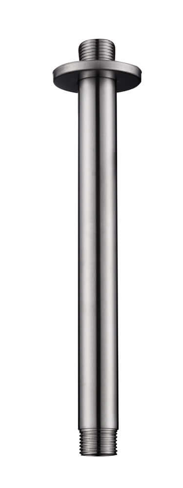 304 douchearm met plafondbevestiging rond 20 cm geborsteld RVS