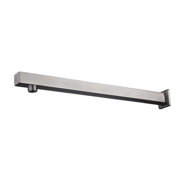 304 Duscharm mit Wandbefestigung quadratisch 40 cm gebürsteter Edelstahl