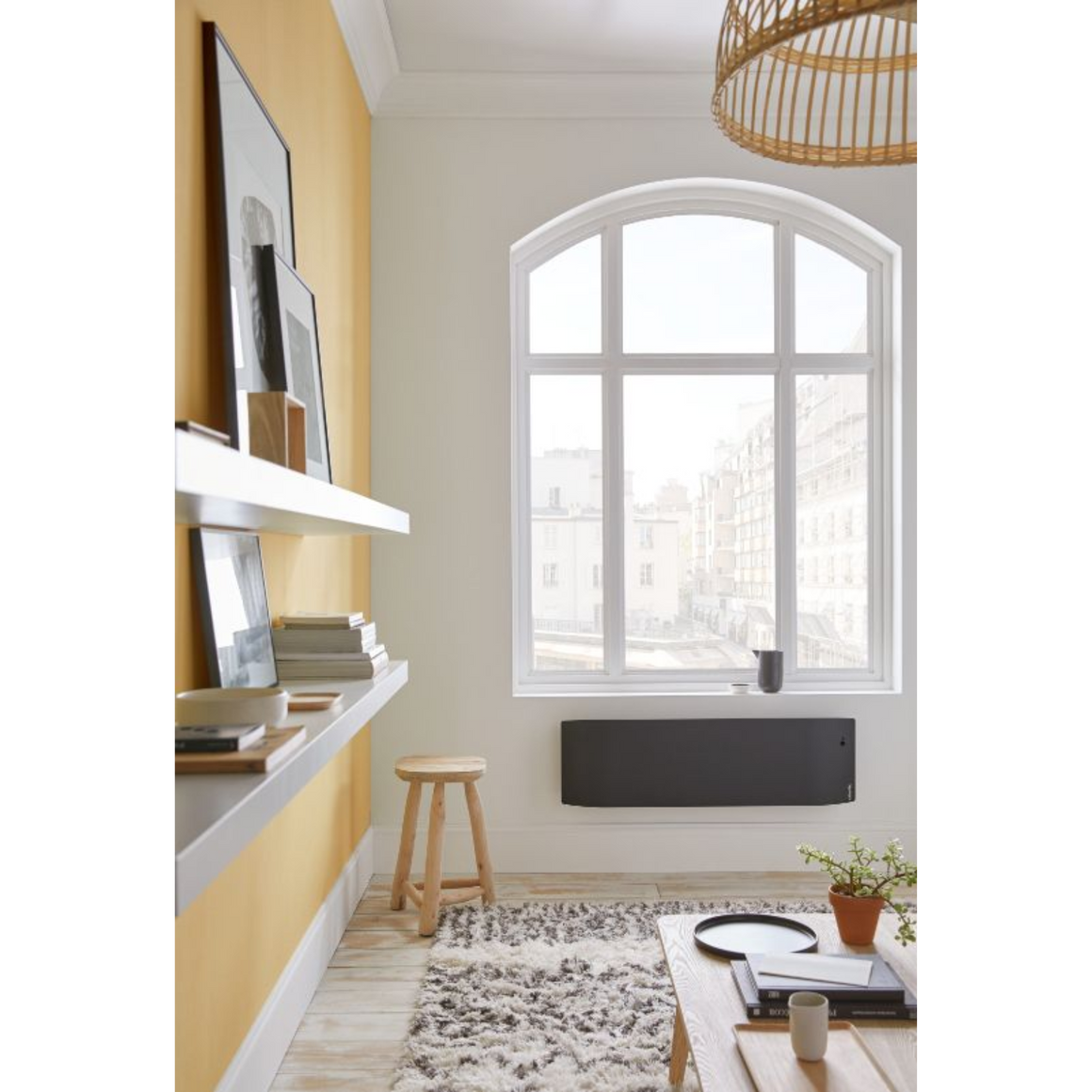 Atlantic Elektrische wandradiator – Met stekker & programma – Zwart #kleur_zwart