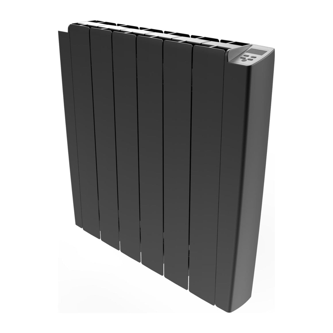 Stelrad Elektrische wandradiator aluminium – Met stekker & afstandsbediening – Antracietgrijs #kleur_antracietgrijs