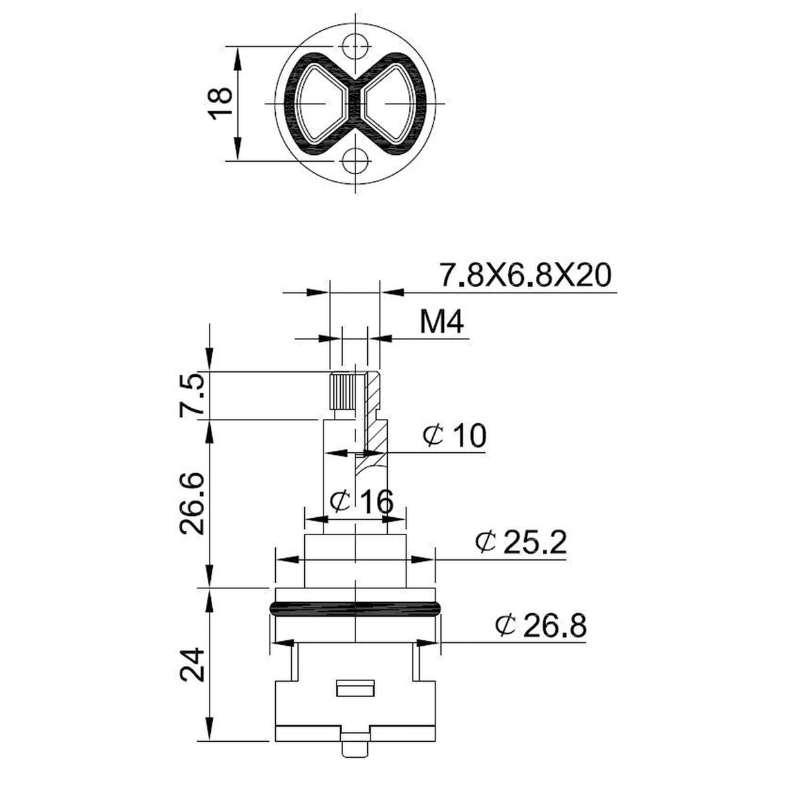 Wiesbaden 25.3580 - technische tekening