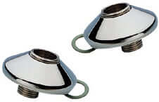 Ensemble Wiesbaden Luxe S-Raccords + Rosace Chrome 1/2x3/8