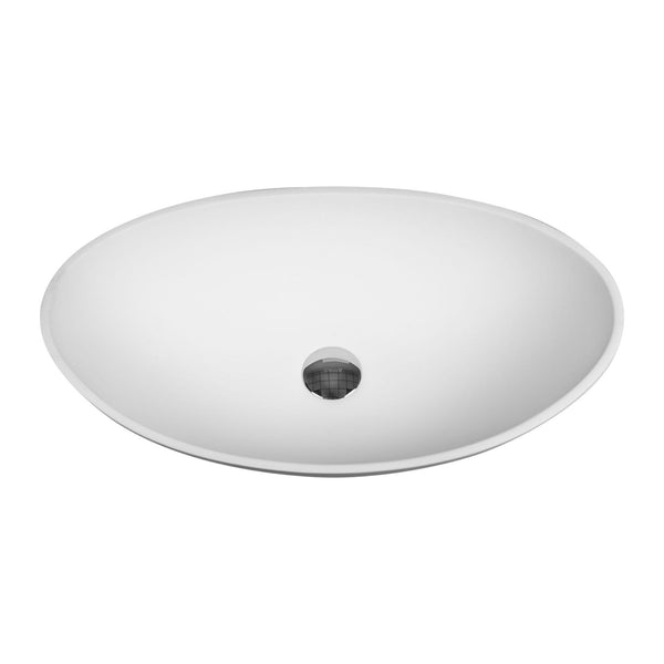 Vasque à poser Aloni Atlas 57 × 33 × 16 cm – Solid Surface – Blanc