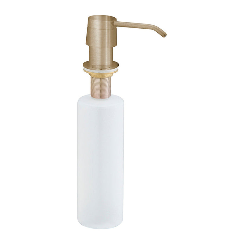 Xellanz inbouw zeeppompje geborsteld messing kunststof fles 250ml PVD