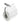 Wiesbaden Ida toiletrolhouder met klep chroom - productfoto