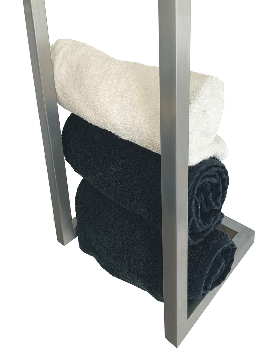 Wiesbaden Loft handdoekrek 95 x 25 x 20 cm / rvs - productfoto