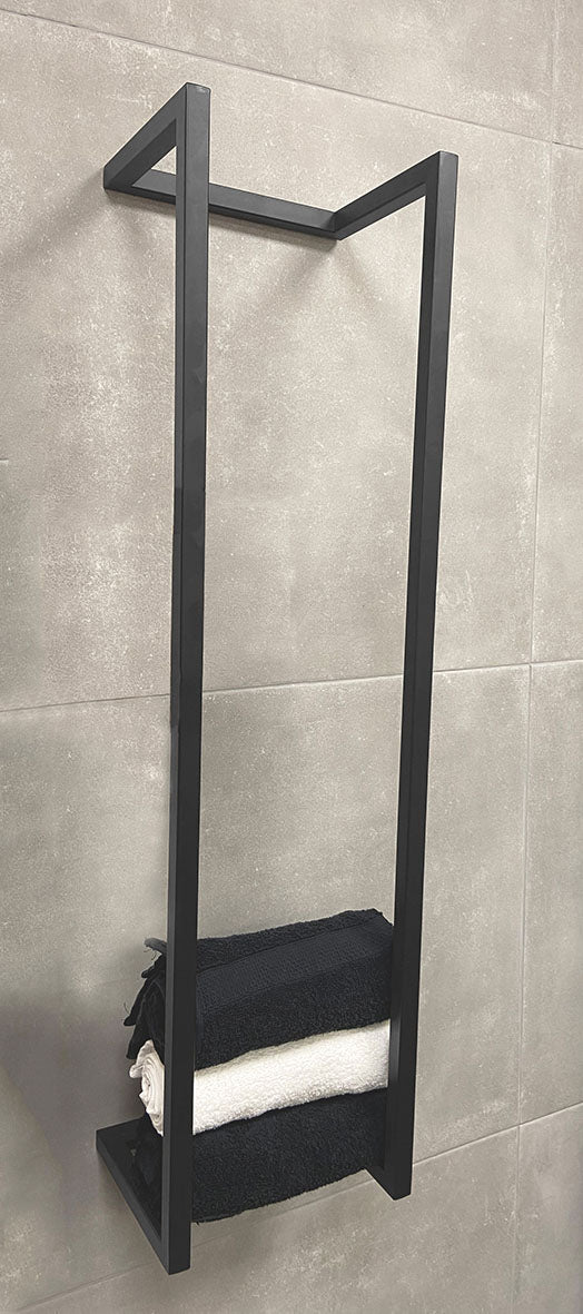 Wiesbaden Loft handdoekrek PVD 95 x 25 x 20 cm / gunmetal - detailfoto