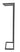 Wiesbaden Loft handdoekrek PVD 95 x 25 x 20 cm / gunmetal - productfoto