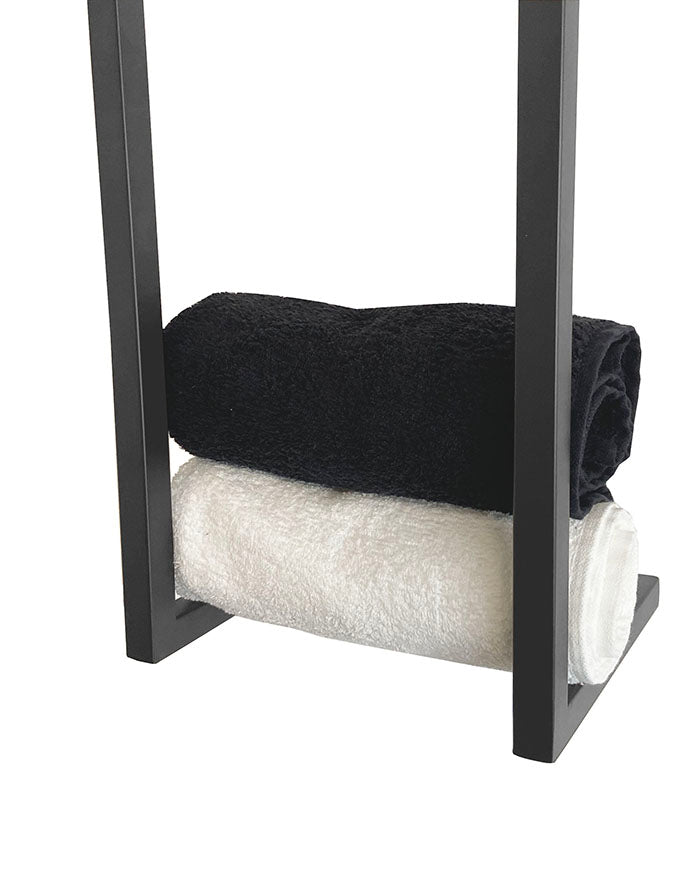 Wiesbaden Loft handdoekrek PVD 95 x 25 x 20 cm / gunmetal - productfoto