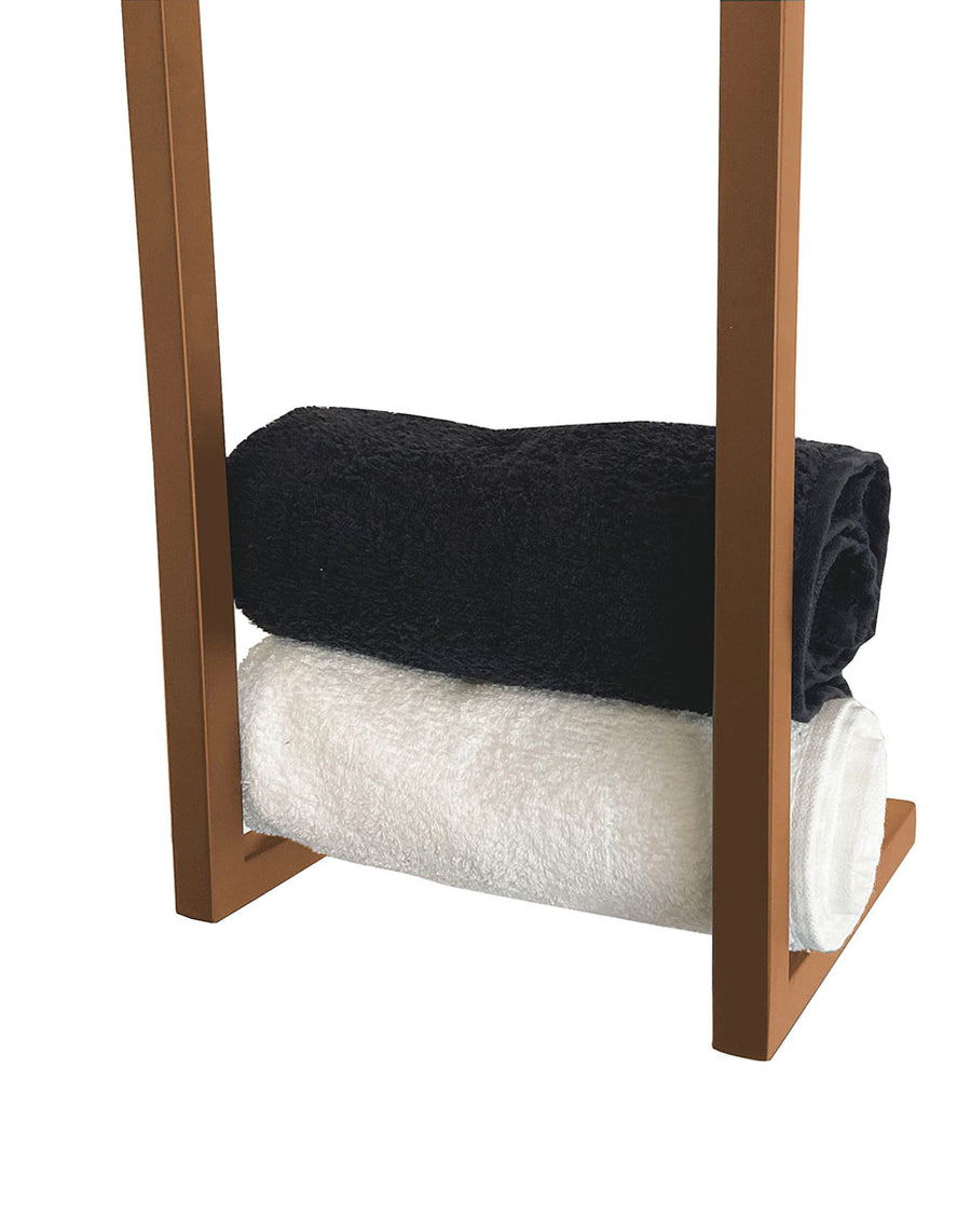 Wiesbaden Loft handdoekrek geborsteld koper PVD 95 x 25 x 20 cm - productfoto