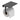 Wiesbaden Alonzo toiletrolhouder met planchet Mat zwart - productfoto
