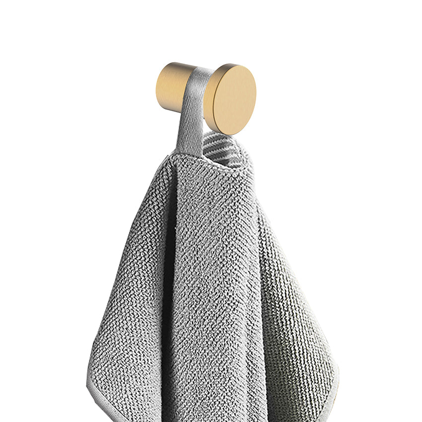Wiesbaden Alonzo handdoekhaak klein PVD Geborsteld messing - productfoto