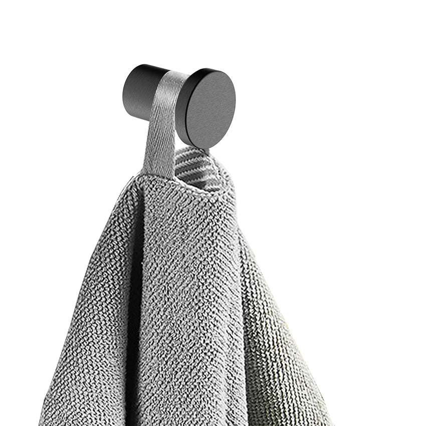Wiesbaden Alonzo handdoekhaak klein PVD Gunmetal - productfoto