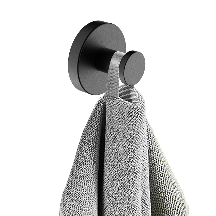 Wiesbaden Alonzo handdoekhaak groot PVD Gunmetal - productfoto
