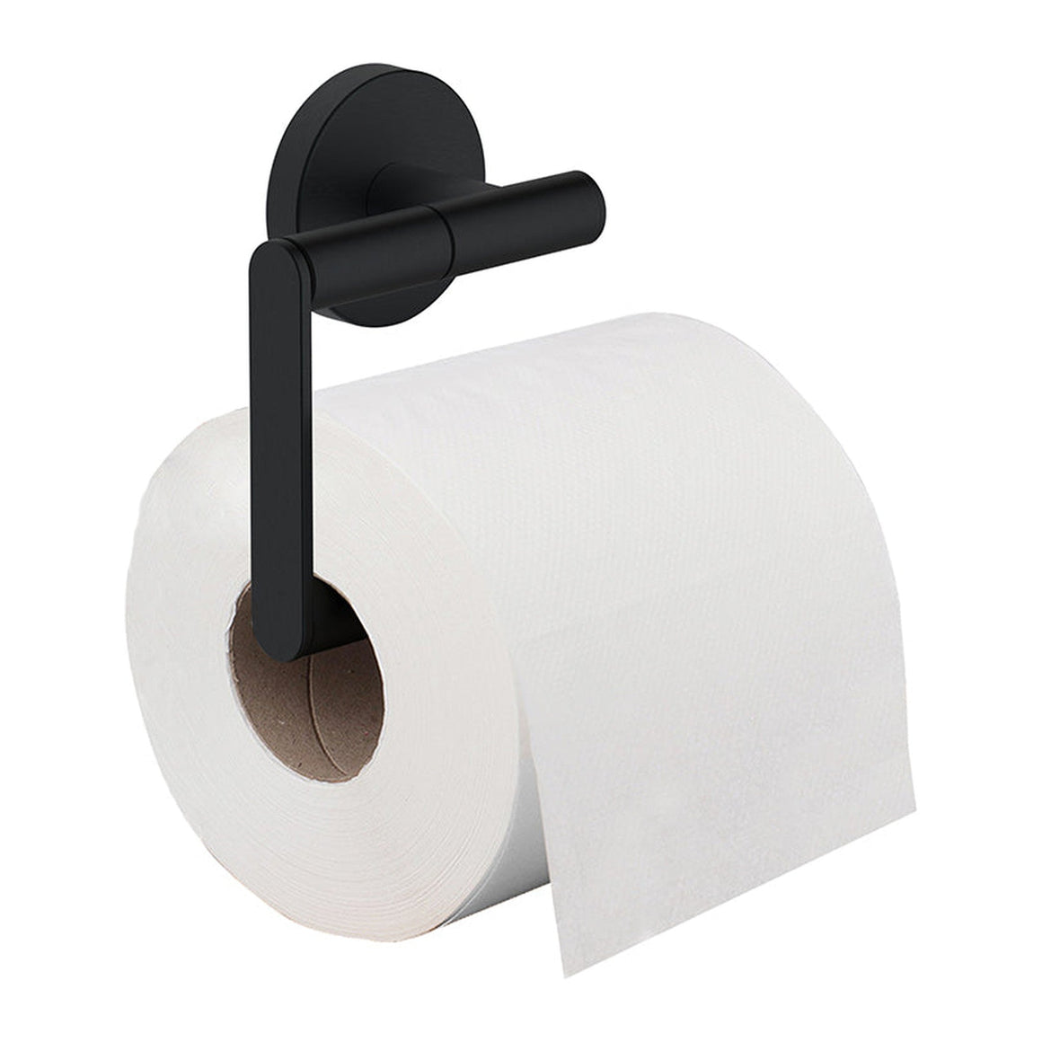 Wiesbaden Alonzo toiletrolhouder zonder klep Mat zwart - productfoto